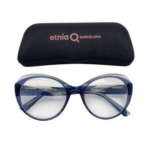 Etnia Barcelona Tivoli BLPU Women Eyeglasses 84E28 Glasses Frames ONLY 53 19 140